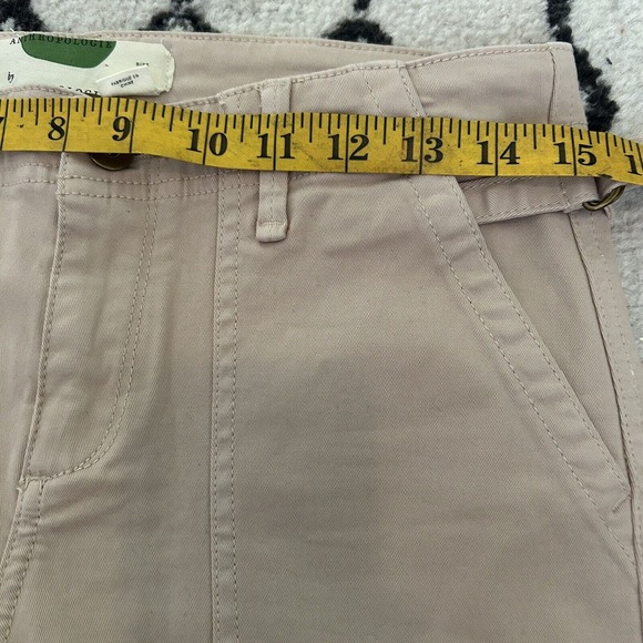 Anthropologie Womens Chino Pants Beige Size 26 Relaxed Cotton Blend Stretch - Picture 5 of 6